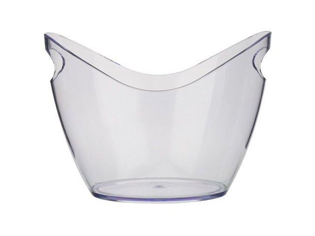 SECCHIELLO CHAMPAGNE TRASPARENTE    3LT 27X19,5X19,5CM EVA