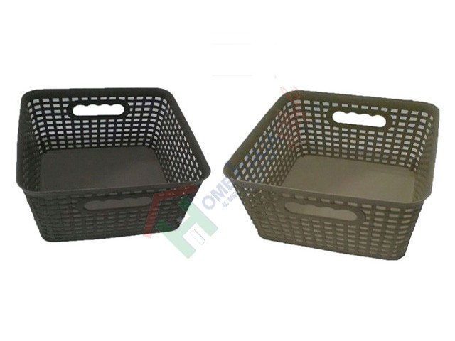 *CESTINO QUADRO PICCOLO RATTAN ART.0609 CM.21XH11