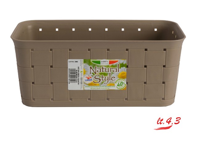 *CESTA COUNTRY SLIM MEDIA CM.28X13XH12 LT.4,3 ART.0679