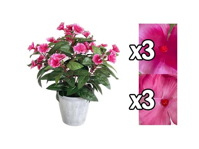 CAROLINA GREY POT 33*33*44CM 2 ASS.ZHI 59946