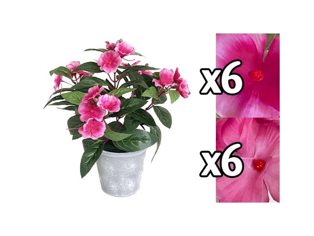 CAROLINA IN VASO MELAMINA 26*26*30CM 2 ASS.ZHI 59943