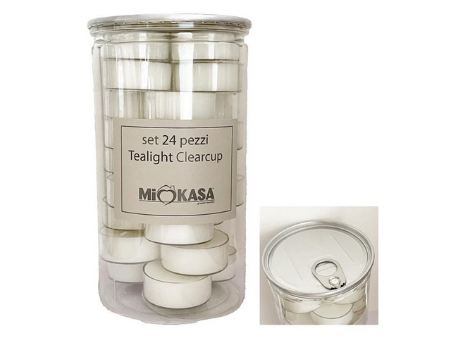 TEALIGHT CANDELE PC CUP 24 PZ WHIT  ERIS 57070