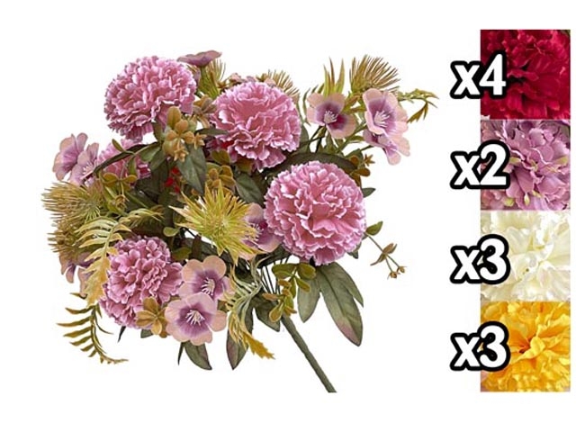 MAZZETTO COMPOSIZ. FIORI 45CM 4ASS.XIA 59936