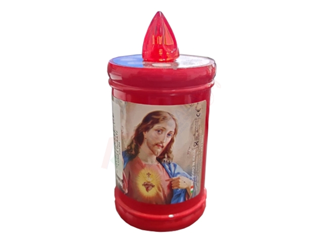 *LUMINO C/BATTERIA ROSSO LUNGA DURATAROSSO A.804
