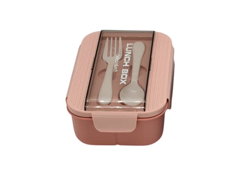*PORTAPRANZO ROSA CON FORCHETTA E CUCCHIAIO BL10060/RO