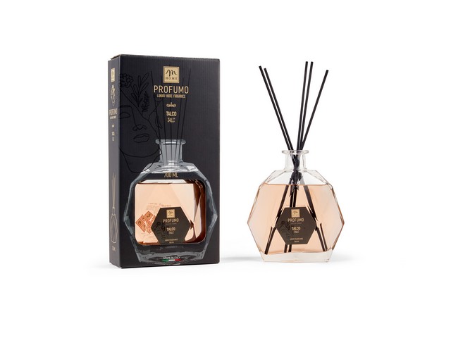 DIFFUSORE FRAGRANZA 700 ML TALCO C/BACCHETTI