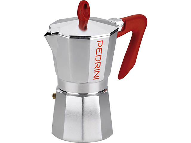 CAFFETTIERA 12 TZ 9086 BRILLANT    MANICO ROSSO CON FASCIA