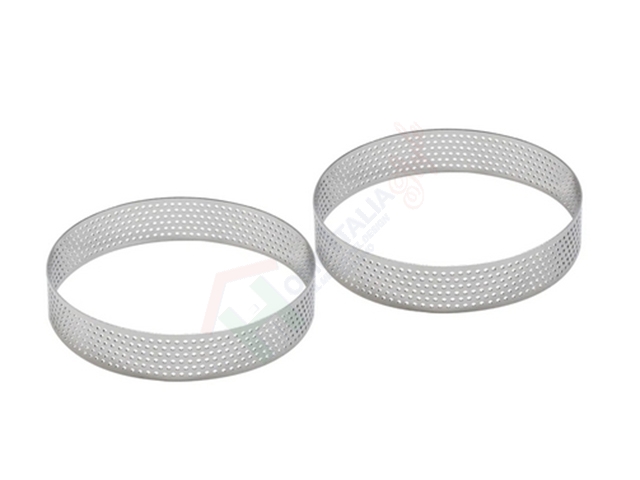 SET 2 ANELLI MICROFORATO D.8 INOX   04GD263