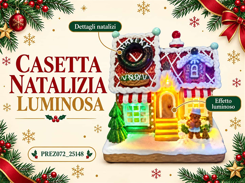 *GIOSTRA NATALIZIA CON LED 25148