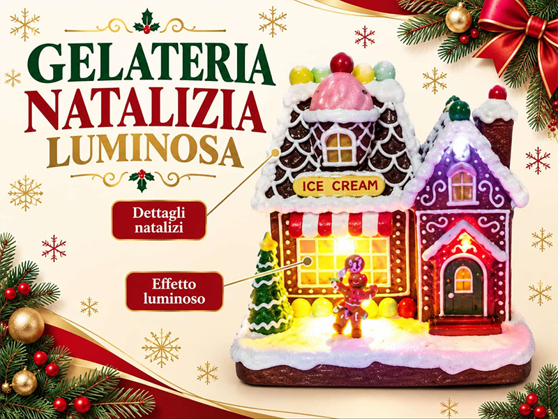 *GIOSTRA NATALIZIA CON LED 25149