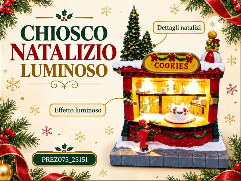 *GIOSTRA NATALIZIA CON LED E MOVIMENTO 25151