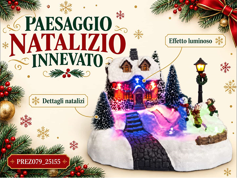 *GIOSTRA NATALIZIA CON LED E MOVIMENTO 25155