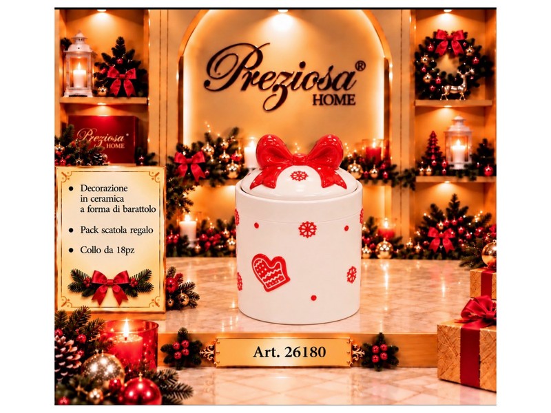 *BARATTOLO CERAMICA CM.10X10X16H    26180