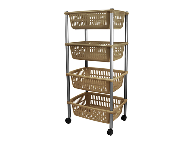 CARRELLO 4 RIPIANI MOCHA CM 30x40x85 9019006BM22