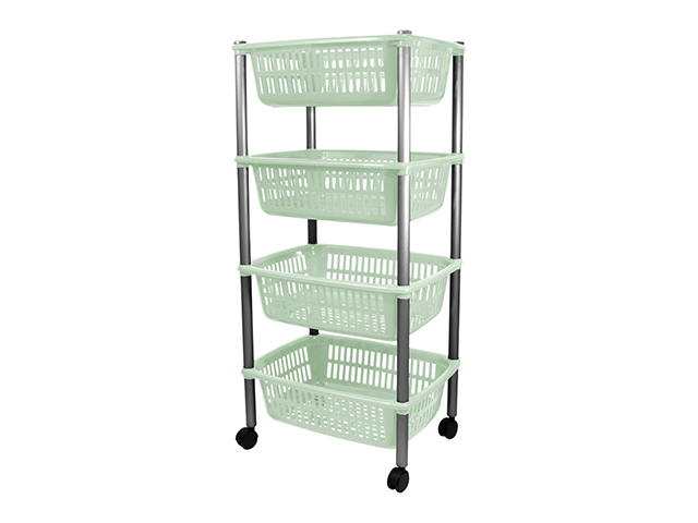 CARRELLO 4 RIPIANI VERDE SALVIACM 30x40x85 9019006BM5