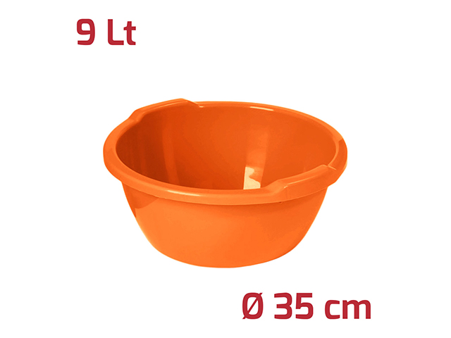 BACINELLA TONDA D35 9L ARANCIO BRILLANTE 9019065BM30