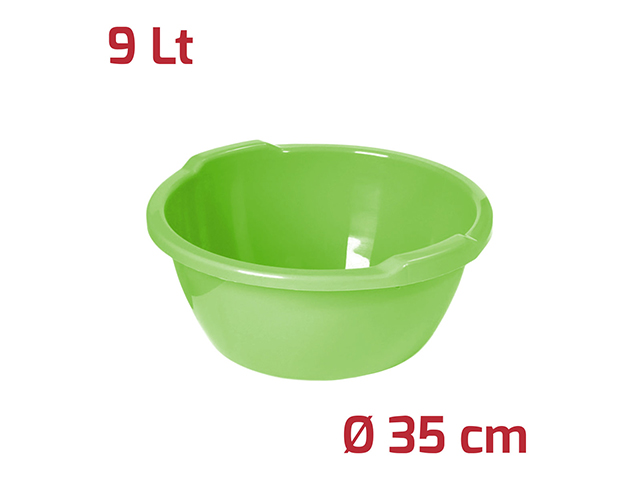 BACINELLA TONDA D35 9L VERDE BRILLANTE 9019065BM31
