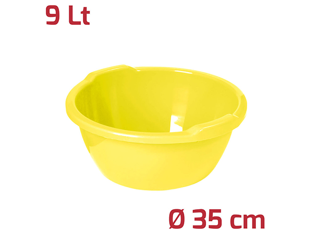 BACINELLA TONDA D35 9L GIALLO 9019065BM32
