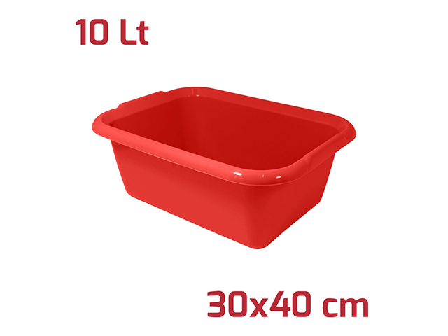 BACINELLA ISI RETTANGOLARE 30X40 10L ROSSO 9019218BM29