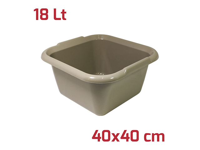 BACINELLA ISI QUADRA 40X40 18L MOCHA 9019217BM22