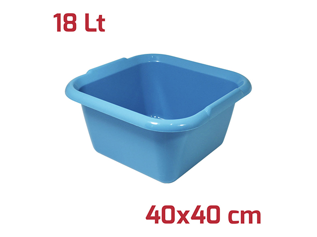 BACINELLA ISI QUADRA 40X40 18L TURCHESE 9019217BM27