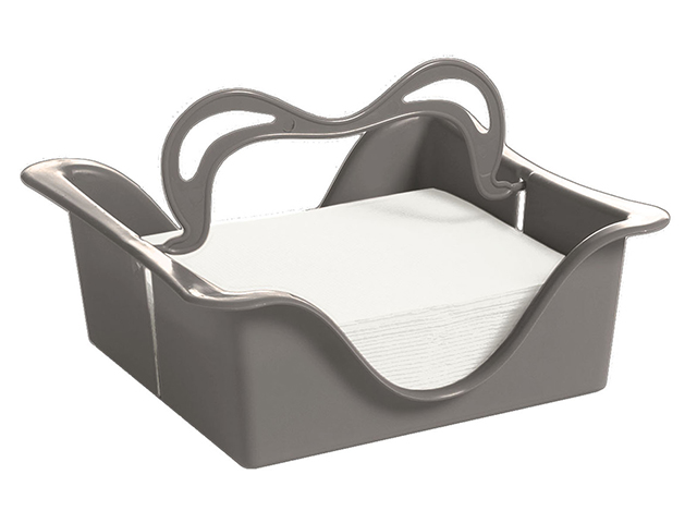 PORTATOVAGLIOLI PP GRIGIO CALDOCM 22X22X8 901256M2