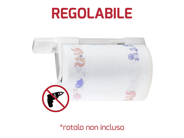 PORTA ROTOLO CARTA BIANCO DA MURO CM 30X11 PS 2001220