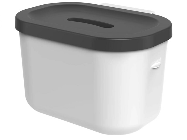 PORTARIFIUTI ORGANICI JIVE LT.3,2   BIANCO/NERO