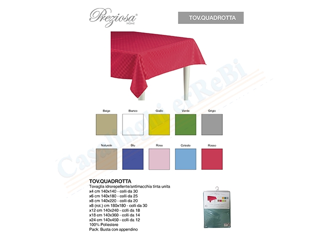 *QUADROTTA X4 TOVAGLIA 140X140