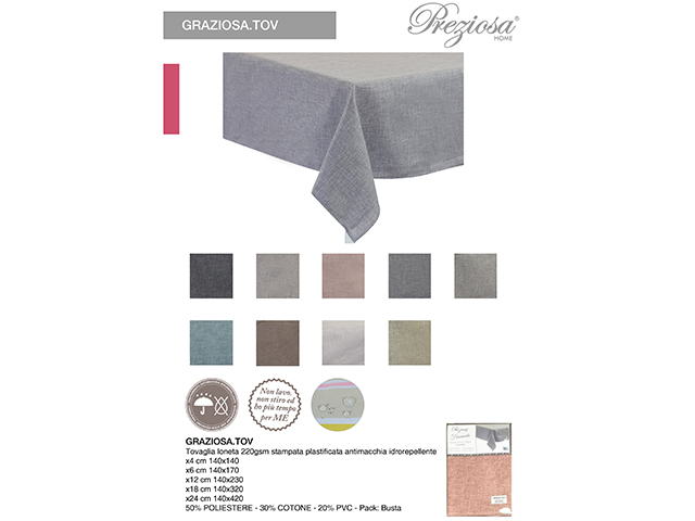 *TOVAGLIA LONETA X24 GRAZIOSA 140X420