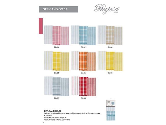 *STROFINACCI 3 PZ CM.50X70 CANDIDO 02