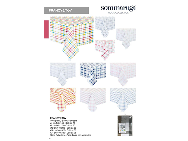 *TOVAGLIA SOMMARUGA 140X230 NO STIRO FRANCY4.TOVX12