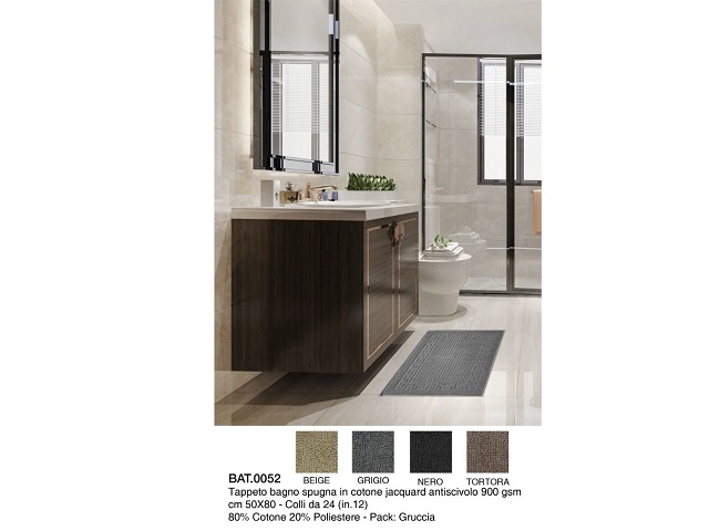 *TAPPETO BAGNO SPUGNA BAT.0052 ASSORTCM.50X80