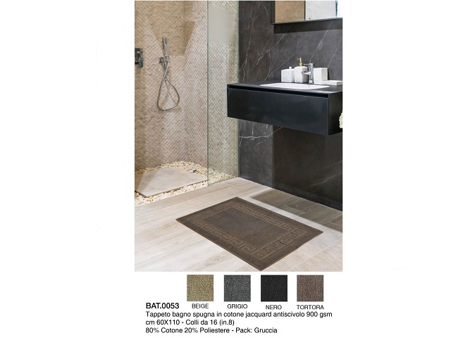 *TAPPETO BAGNO SPUGNA BAT.0053 ASSORTCM.60X110