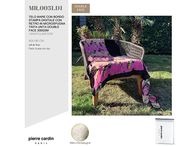*TELO MARE MICROSPUGNA BORDO STAMPATO MR.0031