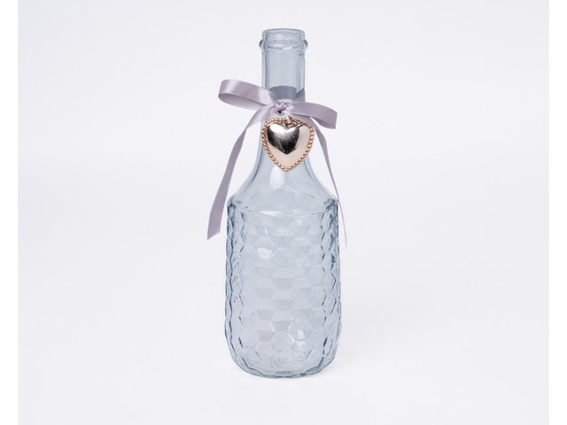 PORTACANDELA BOTTIGLIA POLVERE 8X23CM