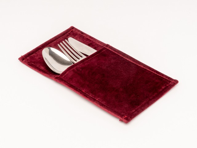PORTAPOSATE VELLUTO BORDEAUX 13X24 CM 10010154