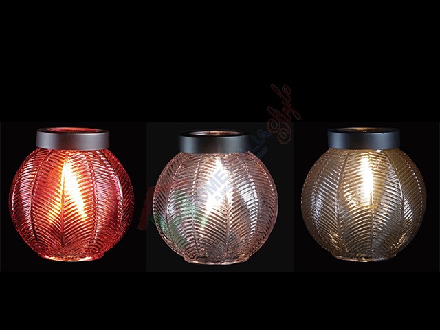LANTERNA VETRO+LED D20XH20 70272