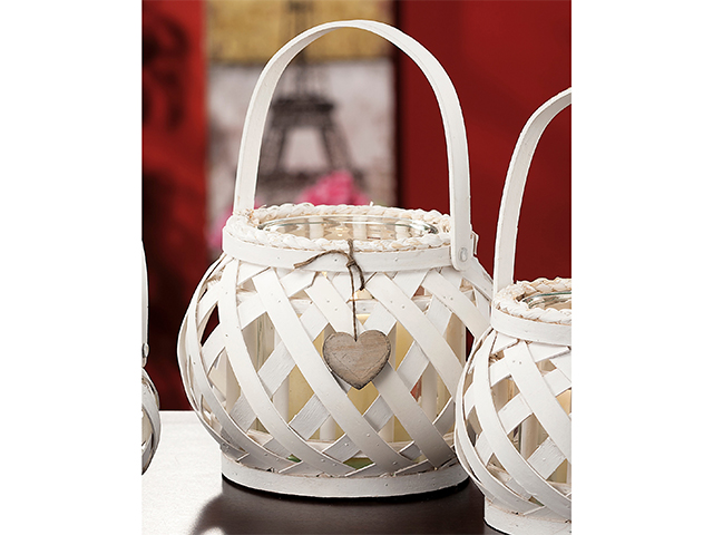 LANTERNA P/CAND.A 2 D.26XH20 34054  SHABBY CHIC AD TREND