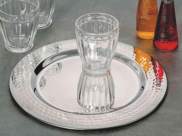 VASSOIO ROTONDO ACCIAIO DIAM31,5    59956