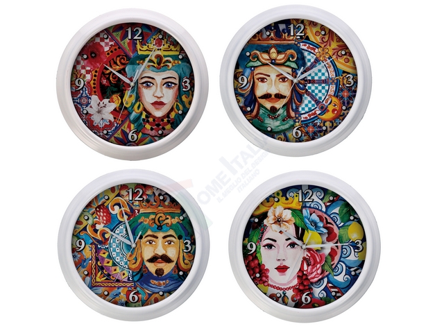 OROLOGIO PARETE PLAST ASS4DEC D3