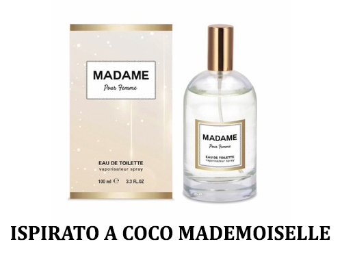 EAU DE TOILETTE DONNA 100ML MADAME80100 ISPIRATO A COCO MADEMOIS