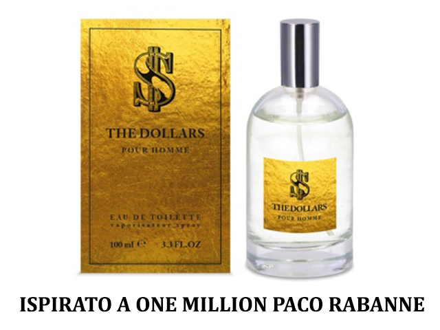 EAU DE TOILETTE UOMO 100ML THE DOLLARS 80104 ISPIRATO A 1 MILLIO