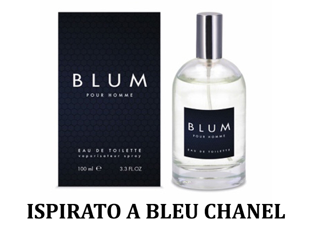 EAU DE TOILETTE UOMO 100ML BLUM80105 ISPIRATO A BLEU CHANEL