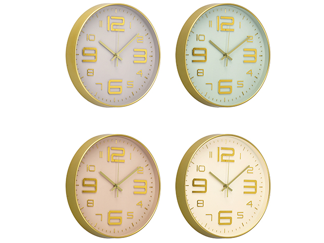 OROLOGIO PARETE PLAST ASS4COL D30 107066