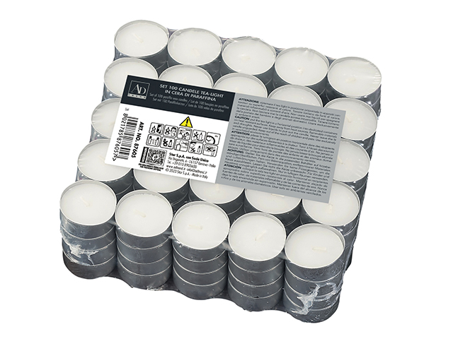 TEA LIGHT BIANCHI S/100 D.3,6 GR.9  87605