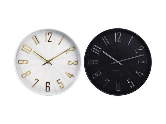OROLOGIO DA PARETE PLASTICA 2 COLOR0 DIAMETRO CM.50,5 106811