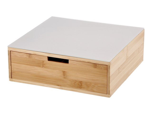 PORTACIALDE LEGNO E VETRO TORTORA    32X30XH11 119022