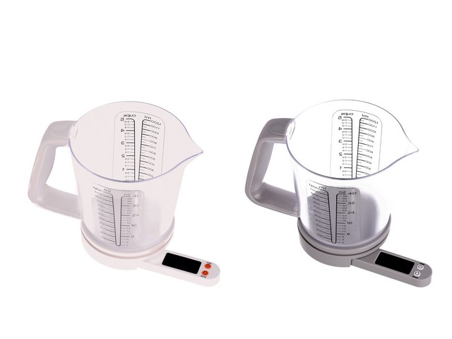 BILANCIA CUCINA CON CARAFFA DA 5KG  2 COLORI CM.26X14XH17 80864