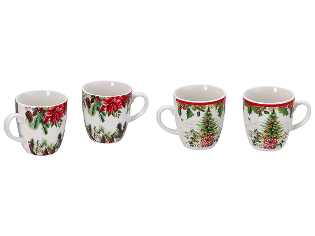 S/2 TAZZINE BONE CHINA NATALE A2D   DIAM5,5XH6 111721